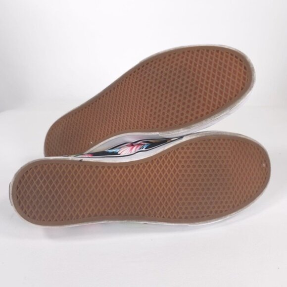 Vans Authentic Hawaiian Black Floral Hibiscus Skate Sneakers Shoe Women’s Size 9 - Picture 13 of 13